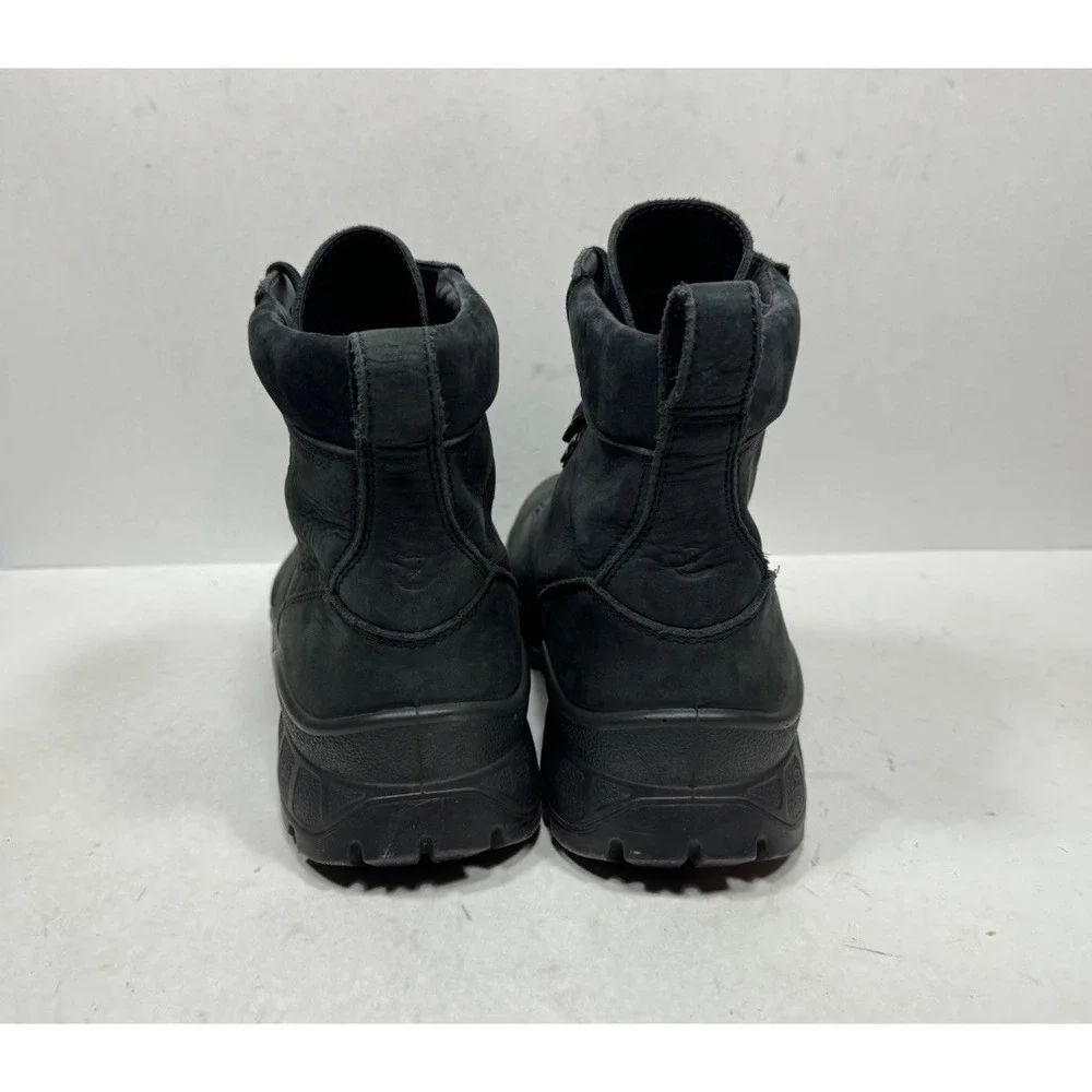 ECCO Track 25 High Boots Mens Size 11 Black Nubuck Waterproof Hiking Outdoor